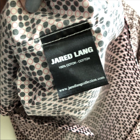 Jared Lang Pattern Long Sleeve Button Down Shirt M - Picture 6 of 8